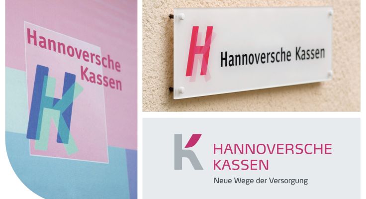 Verschiedene Logos der Hannoverschen Kassen 